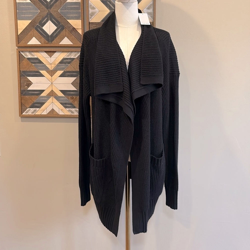 Splendid Women’s Knit Cardigan Sweater Black Small NWT